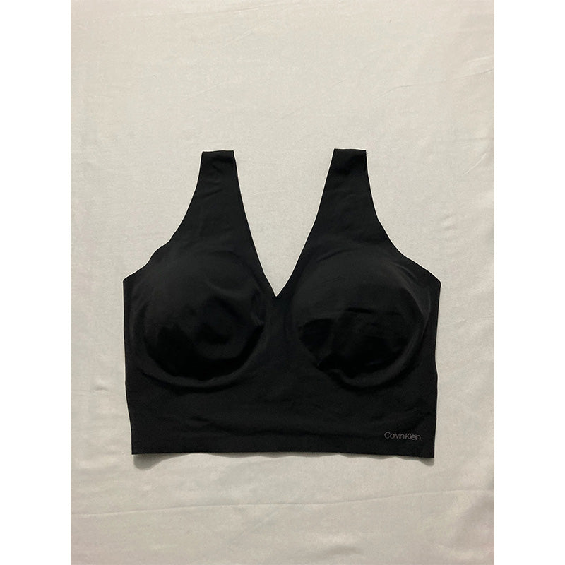 Calvin Klein Invisibles Lightly Lined V Neck Bralette Bra black M
