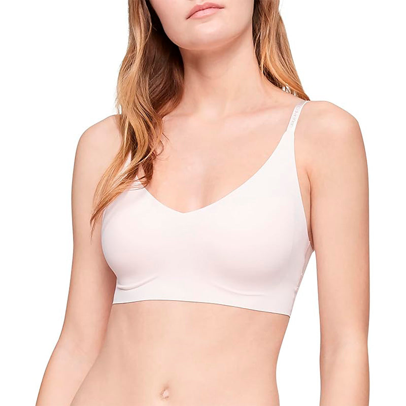 Calvin Klein Invisibles Comfort Lightly Lined Wireless Triangle Bralette Pink M