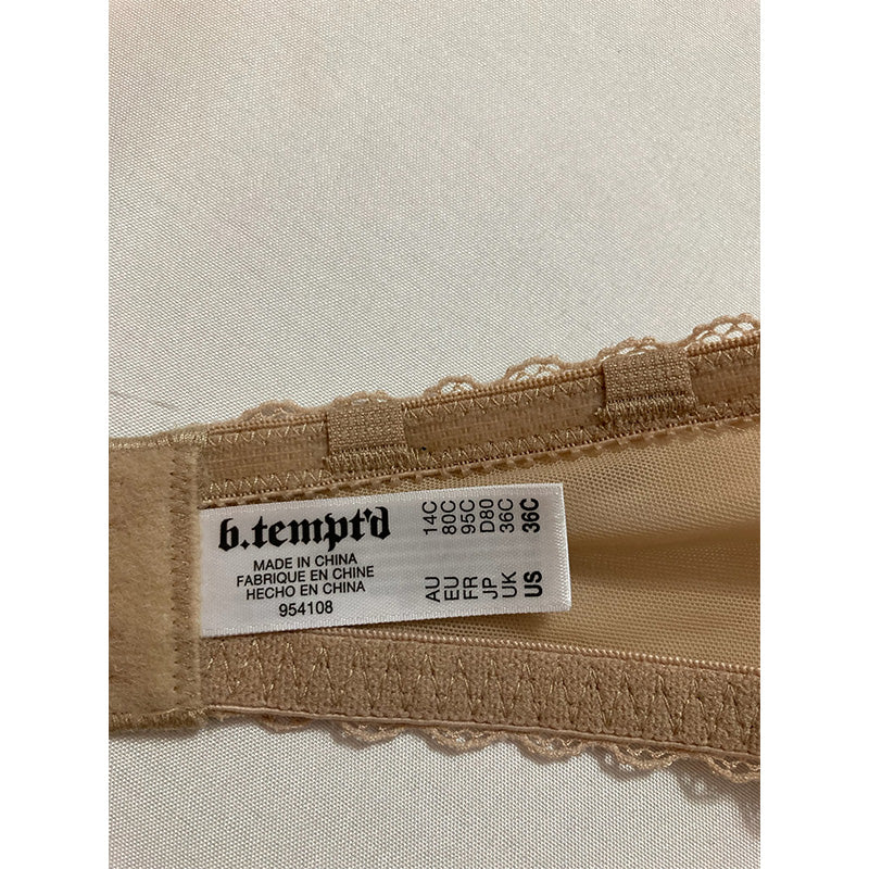 b.tempt'd Faithfully Yours Strapless Bra Au Natural 36C