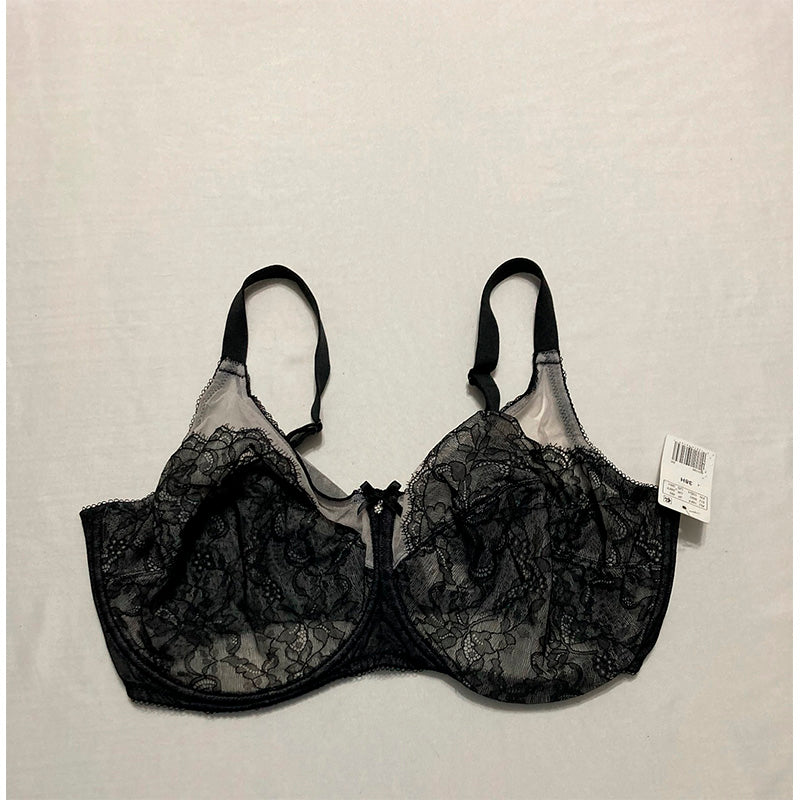 Wacoal Retro Chic Full Figure Underwire bras Black 38H