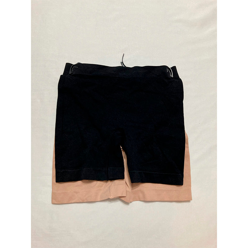 F.I.T Slip Shorts Comfortable Seamless Nude and Black M