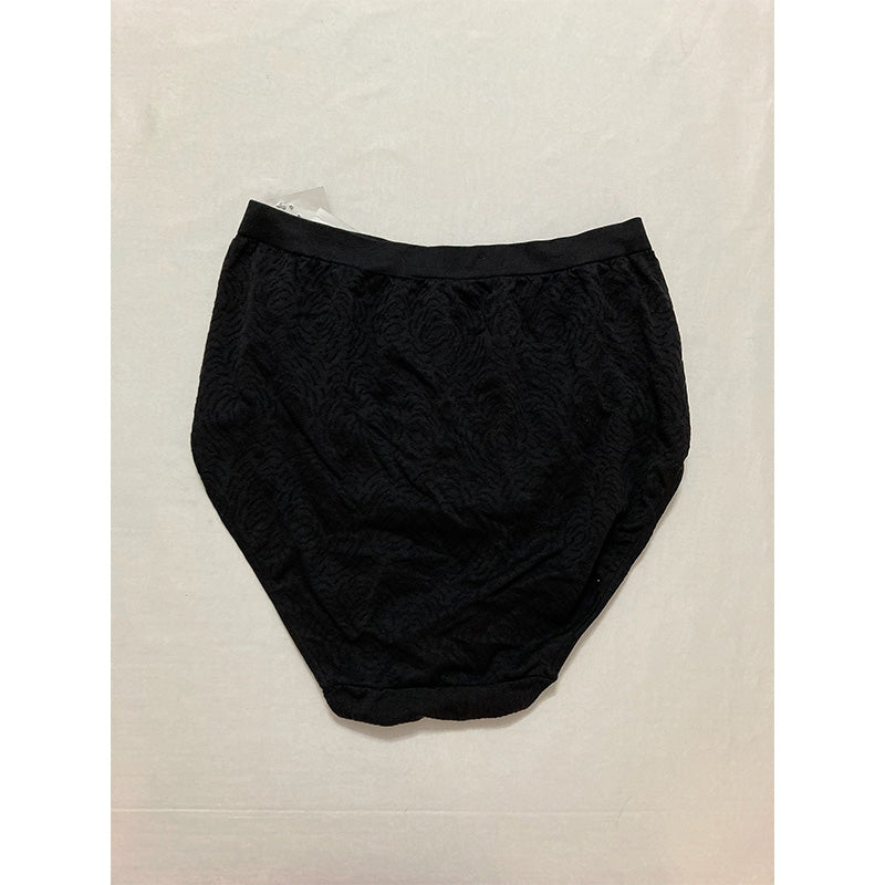 Bali Women's Comfort Revolution Seamless Brief Panty Black Damask 8/9