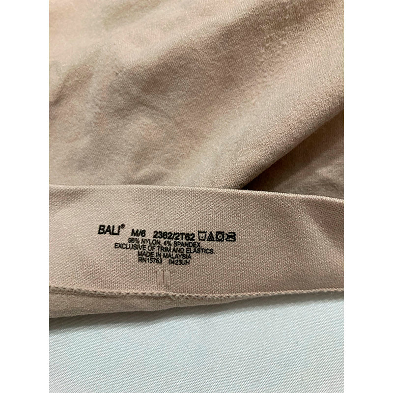 Bali One Smooth All Over Smoothing Hi Cut Panty Briefs-underwear Nude With Black Lace M