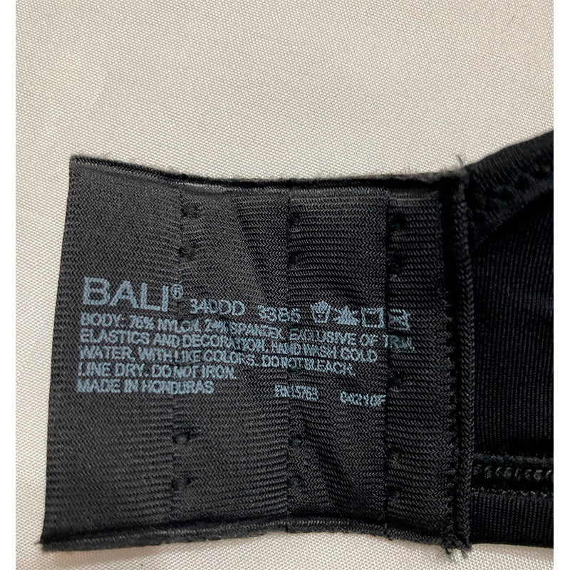 Bali Passion For Comfort Minimizer Underwire Bra Black 34DDD