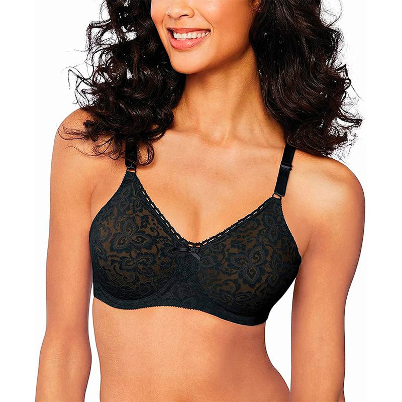 Bali Lace Smooth Stretch Lace Underwire 42DD Black