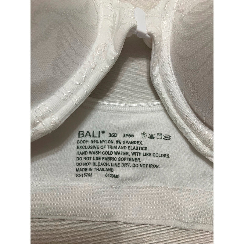 Bali Comfort Revolution Front-Close Shaping Underwire Bra White 36D