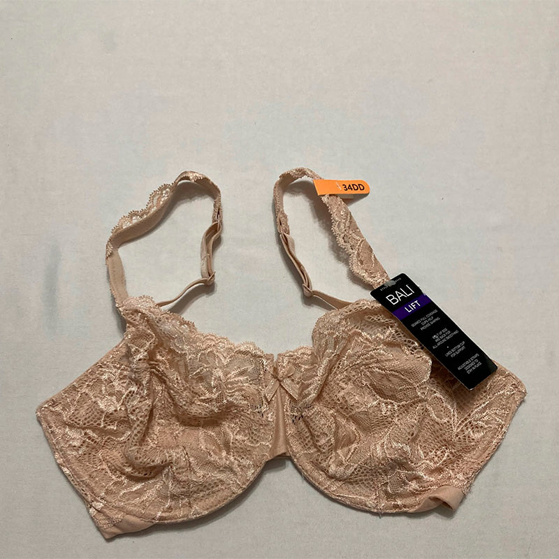 Bali Lace Desire Non-foam Underwire bra Champagne Shimmer 34DD