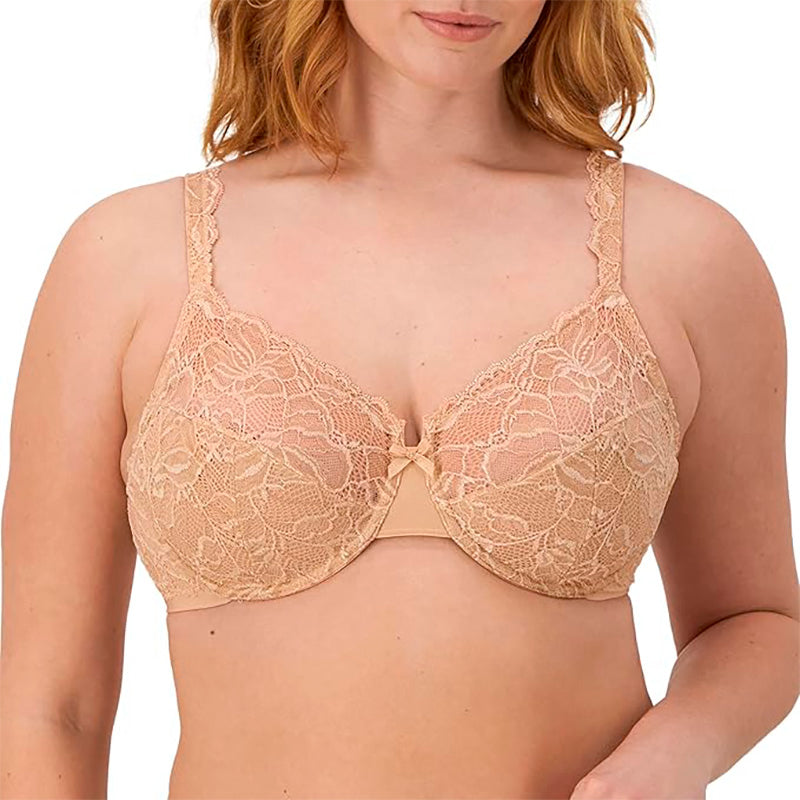 Bali Lace Desire Non-foam Underwire bra Champagne Shimmer 34DD