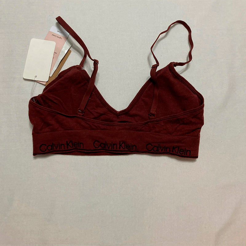Calvin Klein underwear Modern Cotton Naturals Lightly Lined Triangle Bra Red S