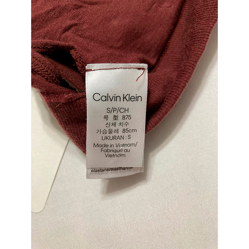 Calvin Klein underwear Modern Cotton Naturals Lightly Lined Triangle Bra Red S