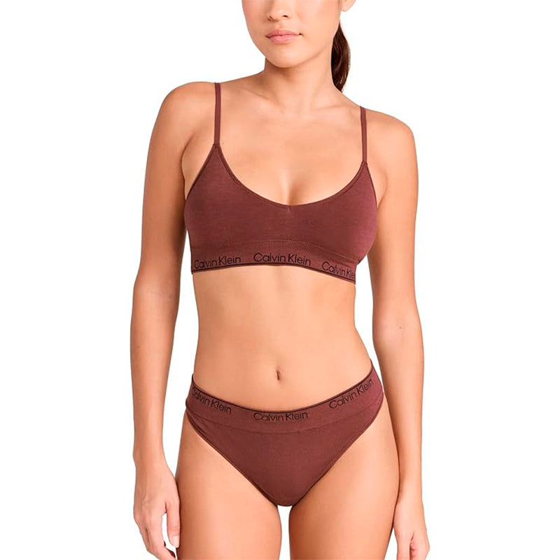 Calvin Klein underwear Modern Cotton Naturals Lightly Lined Triangle Bra Red S