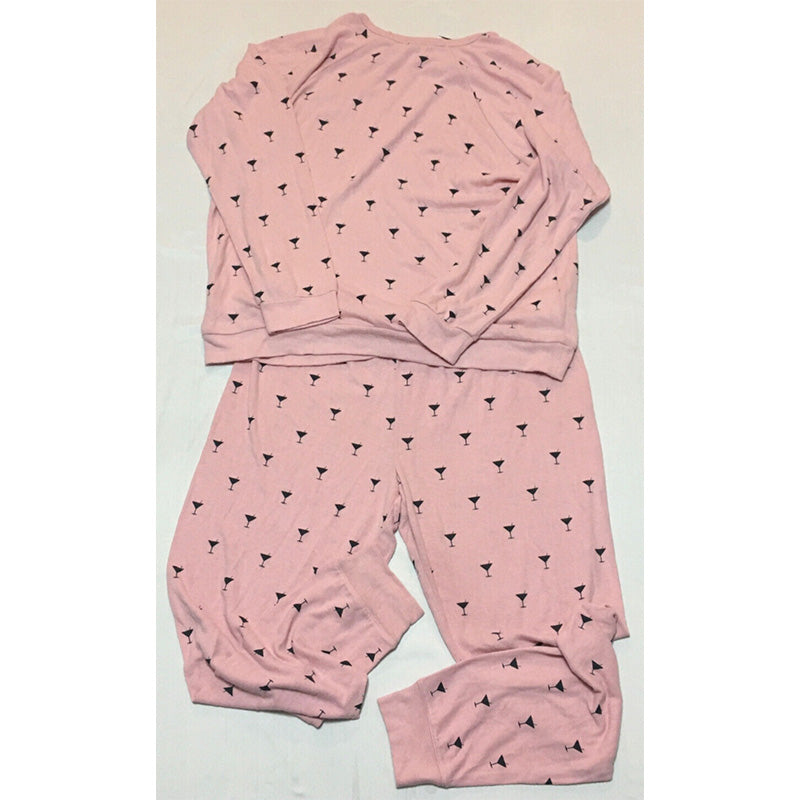Insomniax Pajama Set Pants And Pajama Top Pink XL