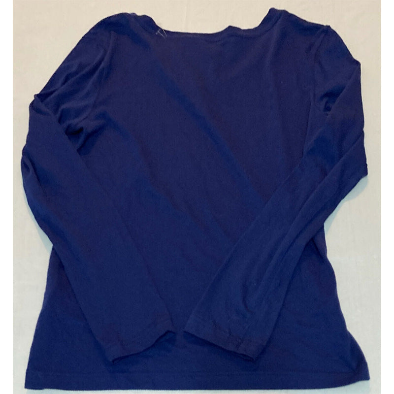 Charter Club V-neck Only Pajama Top Navy XS