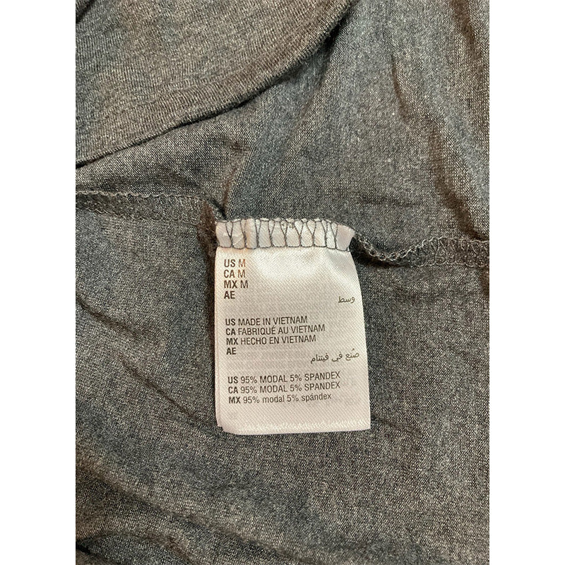 Alfani Ultra Soft Modal Only Pajama Top Grey M