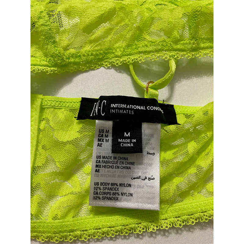 INC Intimates Lace Bralette Green M