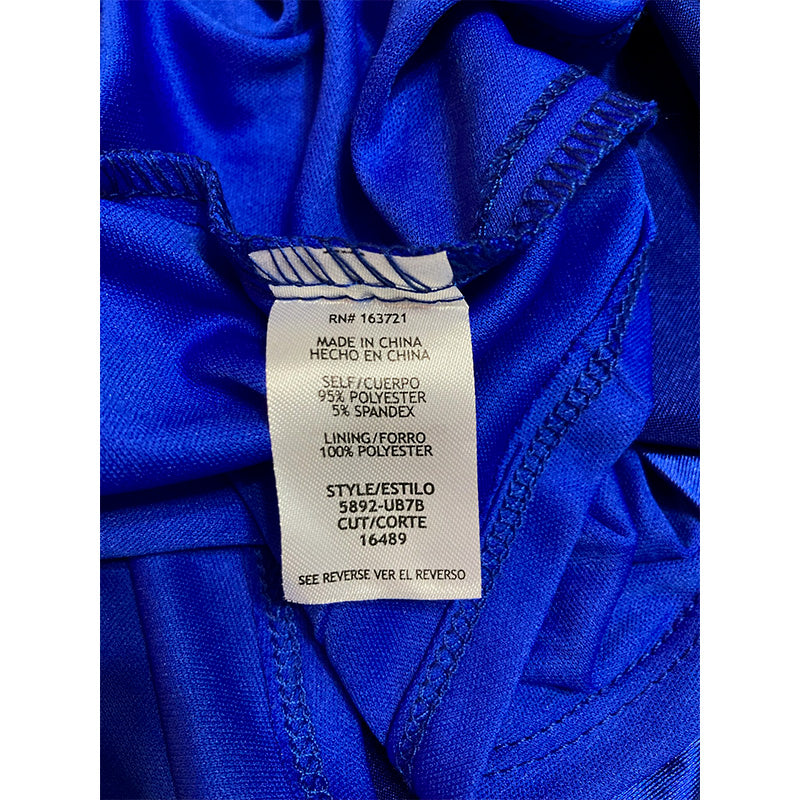 City Studio Dress Stretch Zippered Blue 5