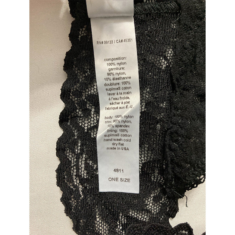 Hanky Panky Signature Lace Original Rise Thong Black One Size