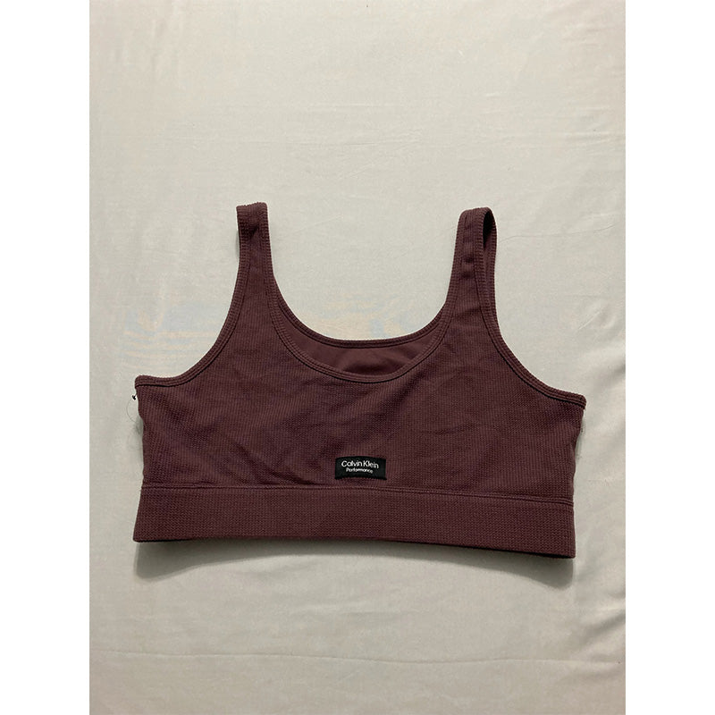 Calvin Klein Performance Bra Burgundy XL