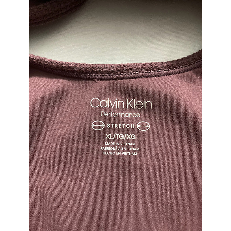 Calvin Klein Performance Bra Burgundy XL