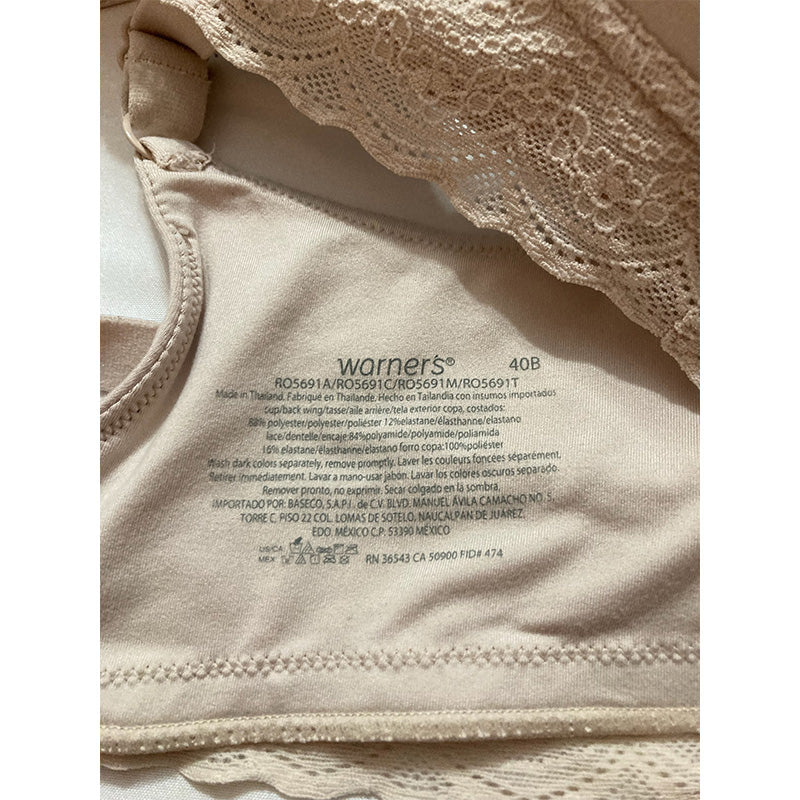 NWD Warner's Plus-Size Simply Perfect Butterscotch 40B