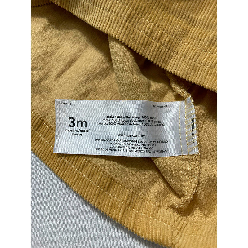 Carter's Baby Girls Jumper Yellow 3M