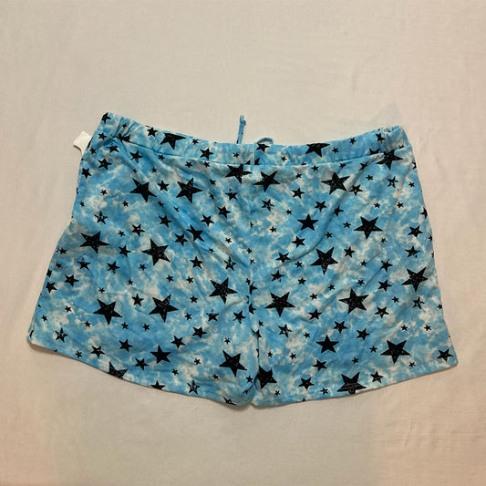 Jenni Printed Tie Dyed Pajama Short Blue 2XL