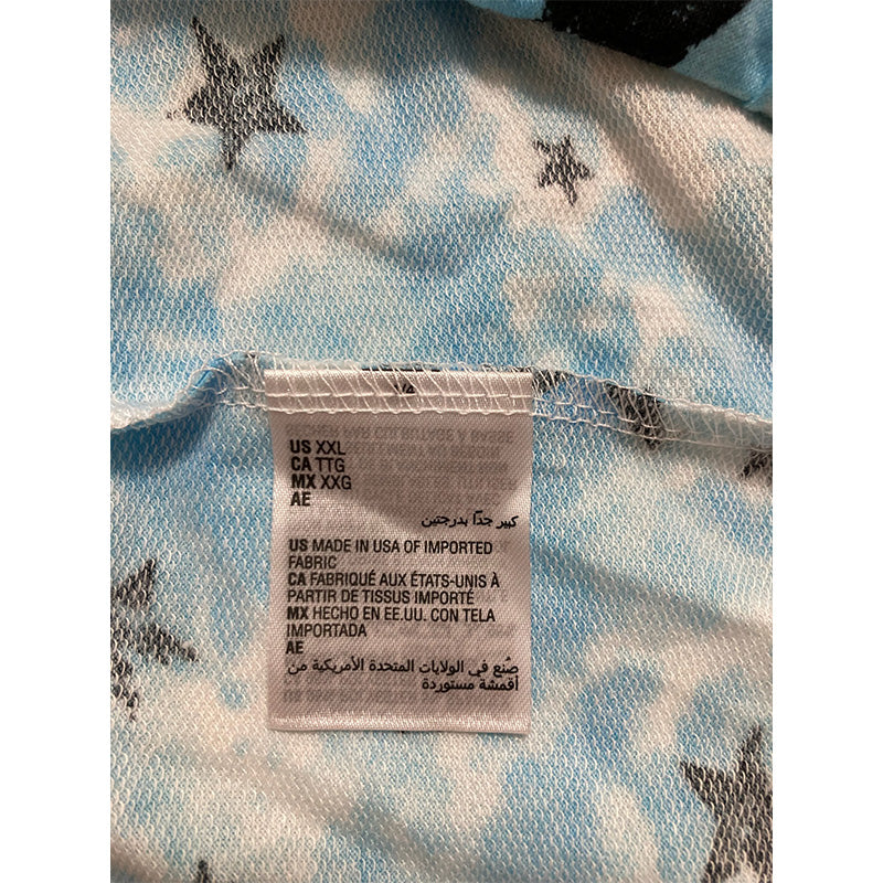 Jenni Printed Tie Dyed Pajama Short Blue 2XL