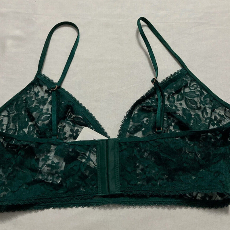 INC Intimates Floral Bralette Bra Green M