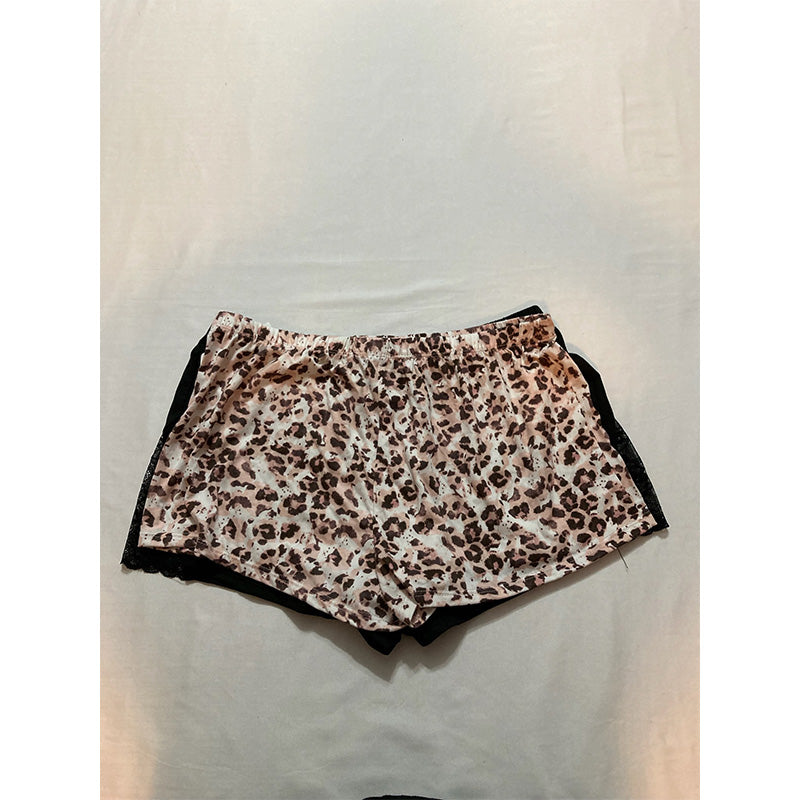 Flora By Flora Nikrooz Pajama Short 2 Pc Animal Print/Black M