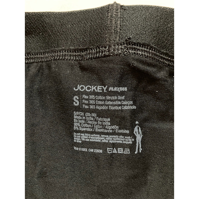 Jockey Modern Micro Seamfree Hi Cut Brief Black S
