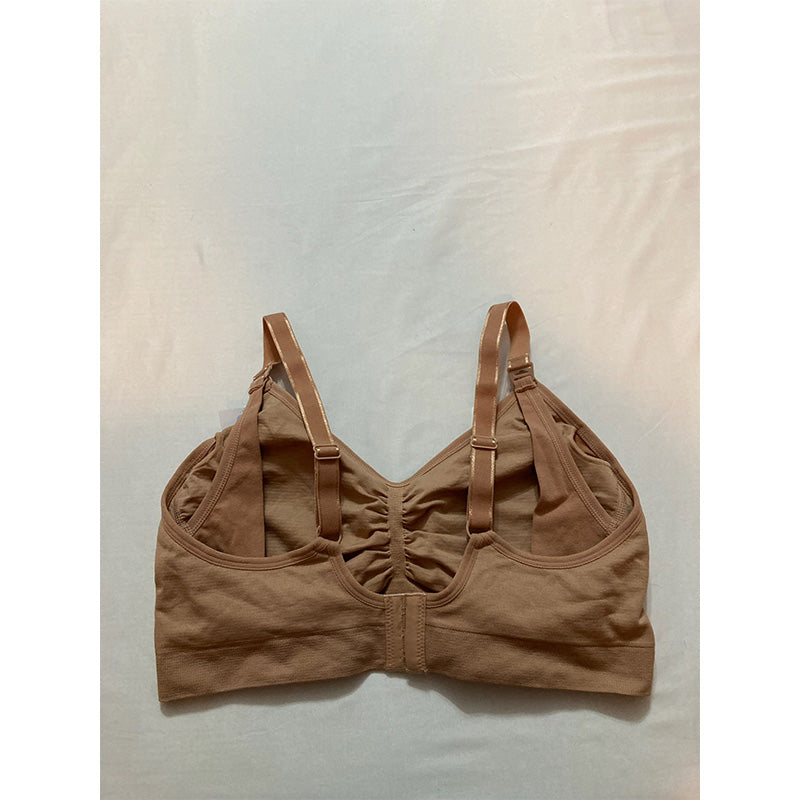 Motherhood Maternity Full Busted Seamless Nursing Bra Beige XL