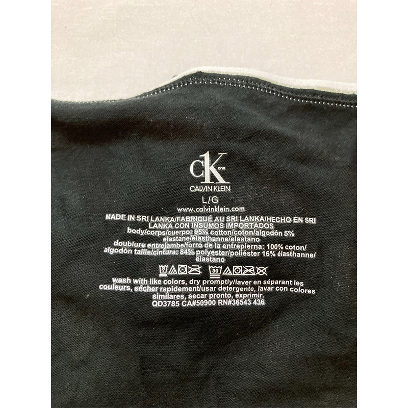 Calvin Klein One Cotton Singles Bikini Underwear Black L