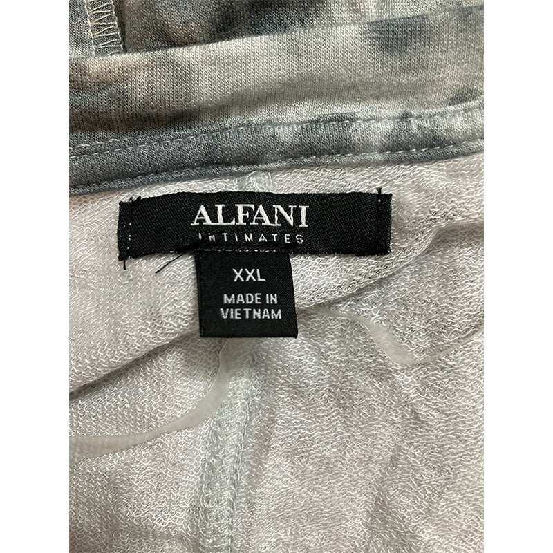 Alfani Ultra Soft Only Pajama Top Grey Tie Dye 2XL