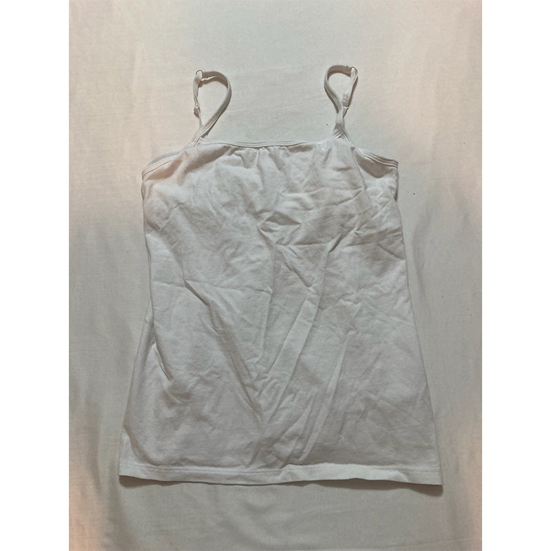 Charter Club Shelf-Bra Cami Tank White M