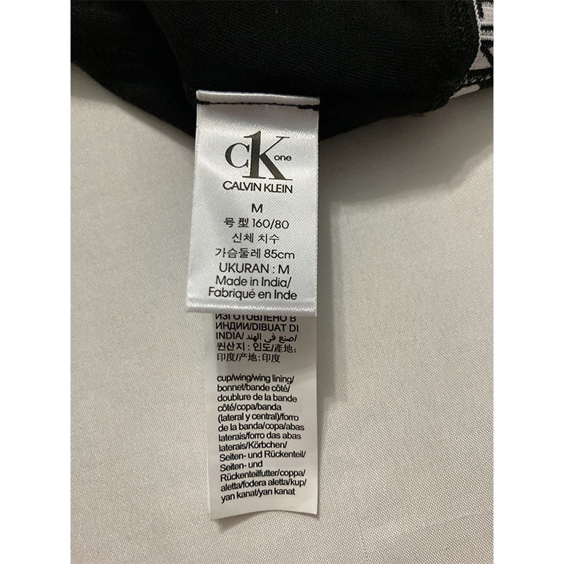 NWD Calvin Klein Cotton Unlined Bralette Black M