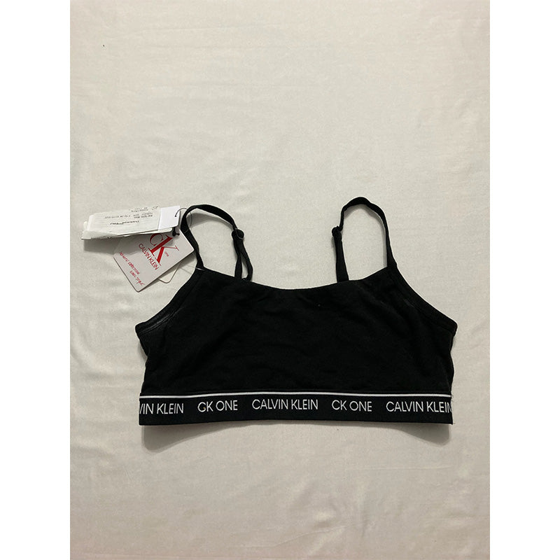 NWD Calvin Klein Cotton Unlined Bralette Black M
