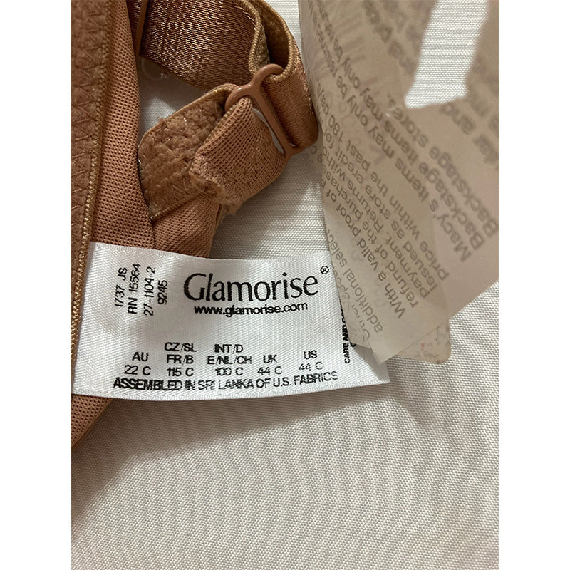 Glamorise Full Figure Wonderwire Mocha 44C