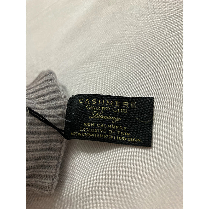 Charter Club Cashmere Gloves Grey
