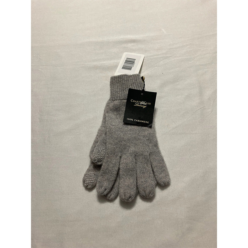 Charter Club Cashmere Gloves Grey