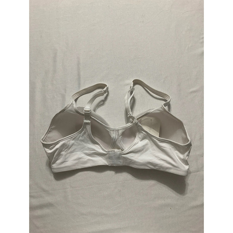 Bali Double Support Spa Closure Wirefree Bra White 36B