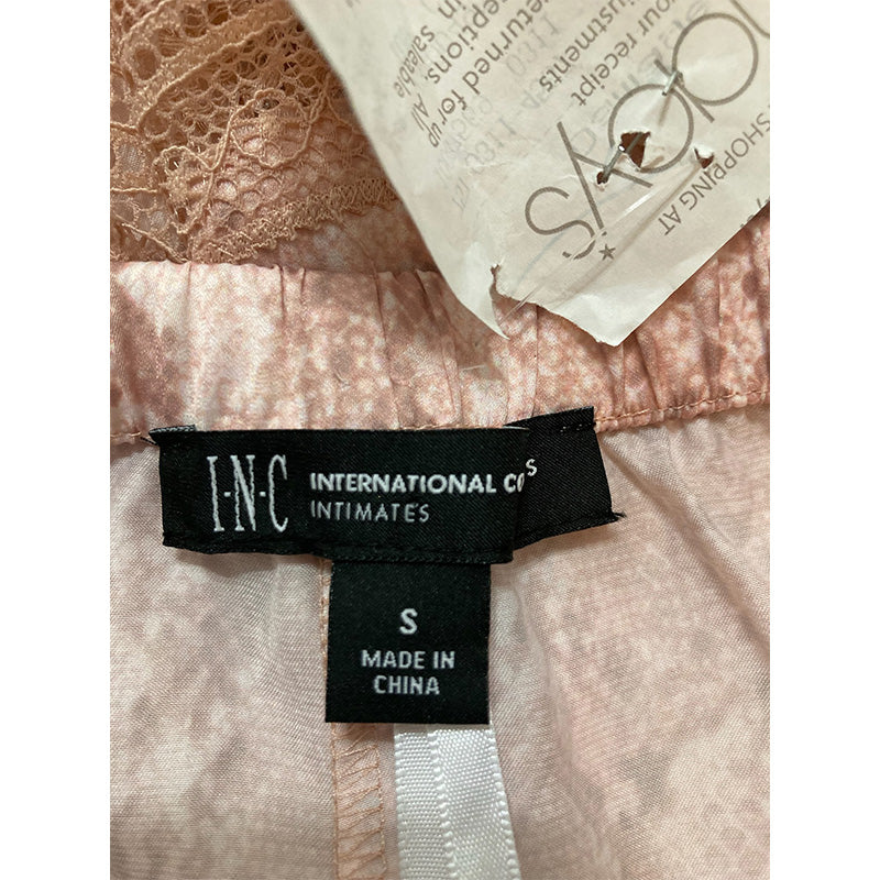 INC Shorts Pajama Short Snake Skin Pink S