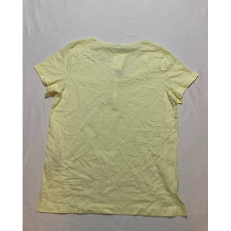 Charter Club leeve Round Neck Only T-Shirt Yellow S