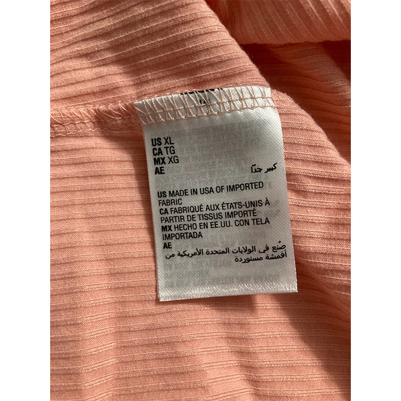 Jenni Orange Blouse Round Neck Only Pajama Top XL