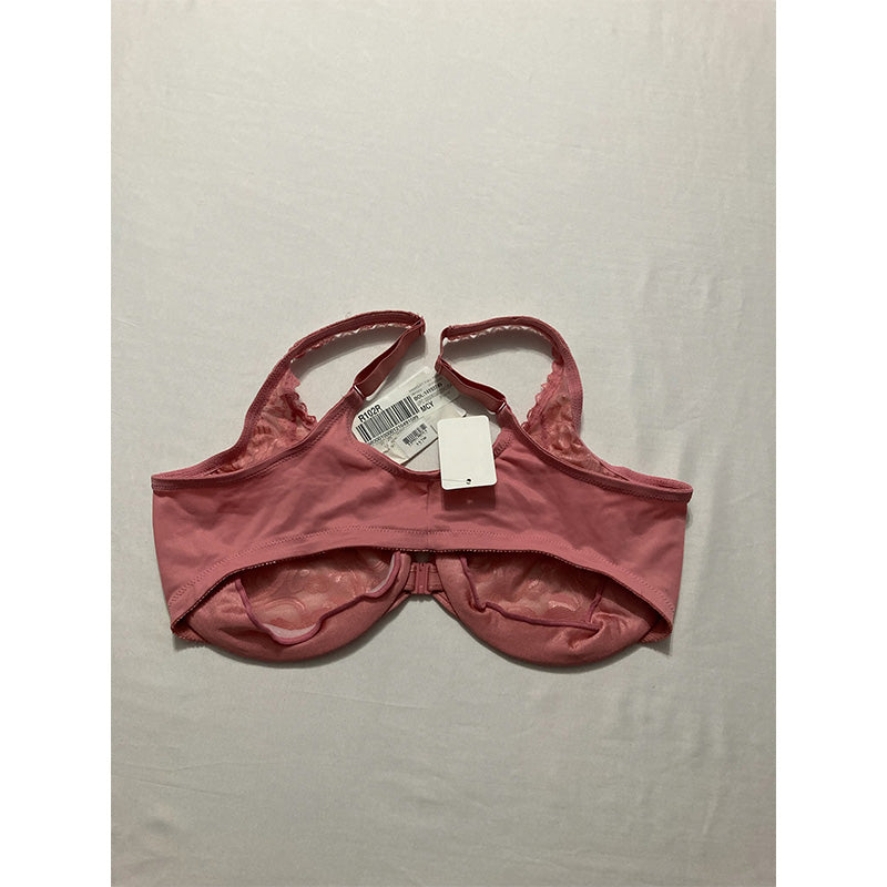 NWD Glamorise Plus Size Lacey T-Back Pink 42D