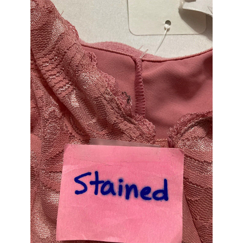 NWD Glamorise Plus Size Lacey T-Back Pink 42D