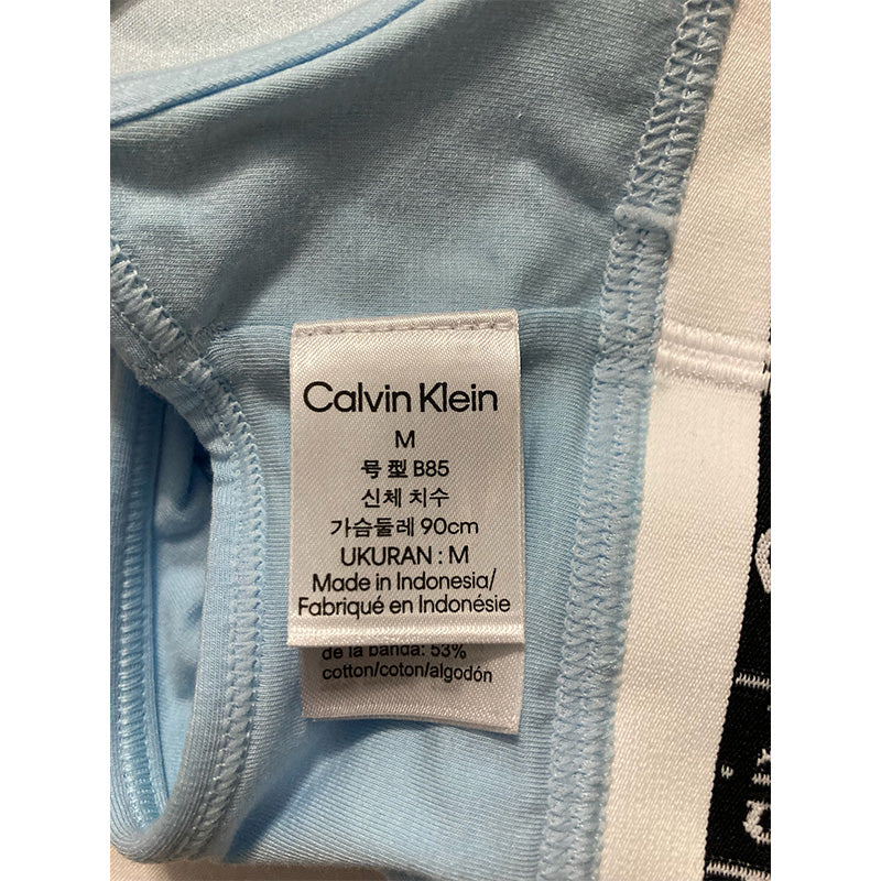 NWD Calvin Klein Cotton Lightly Lined Wireless Bralette Blue M