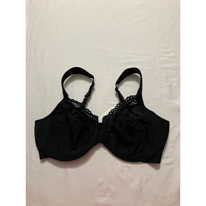 Glamorise Full Figure Plus Size Wonderwire Black 44D