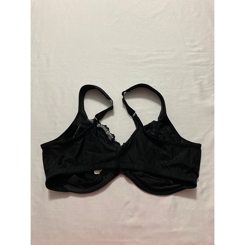 Glamorise Full Figure Plus Size Wonderwire Black 44D