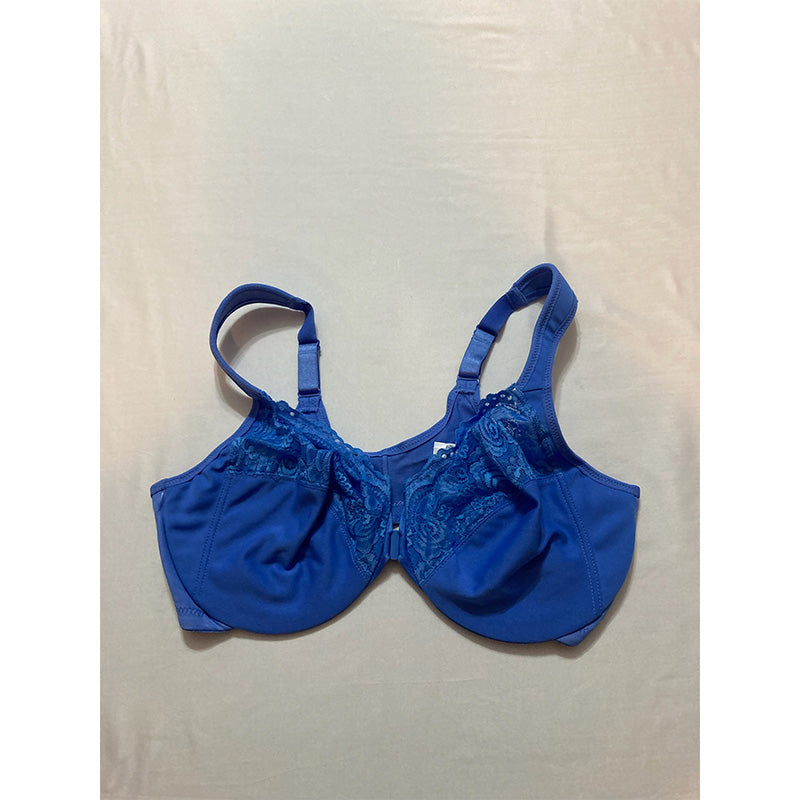 Glamorise Wonderwire Front-Closure Bra Blue 42D