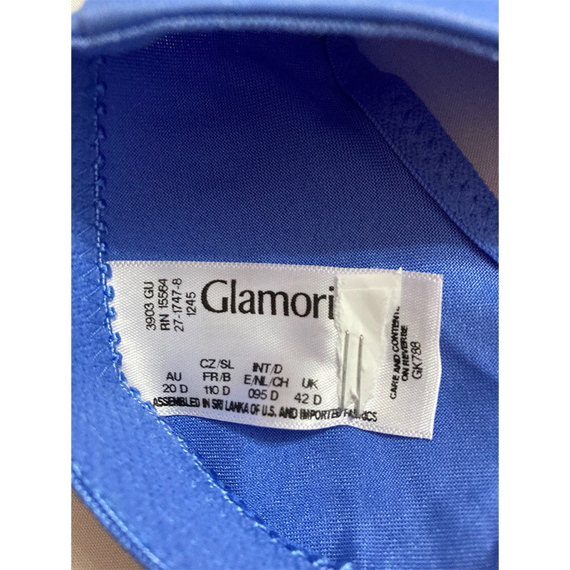 Glamorise Wonderwire Front-Closure Bra Blue 42D
